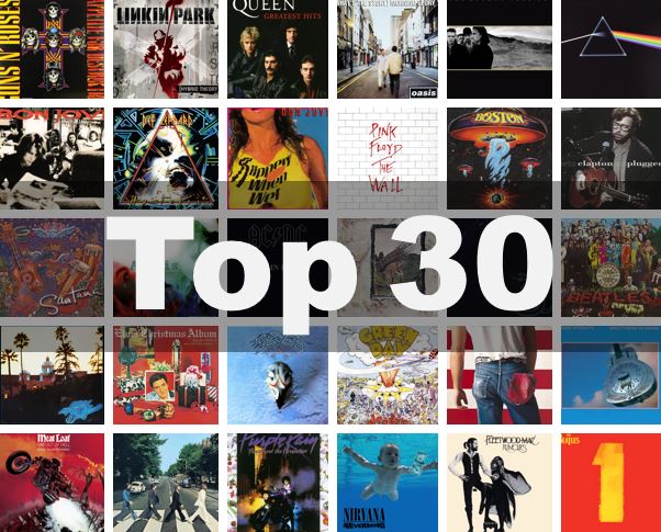 名盤 世界で一番売れたロックアルバム 歴代売上ランキング Top30 全部動画付き ビギナー歓迎